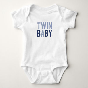 Body Jumeau Bébé A Bleu