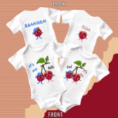 Body Jumeaux cerise