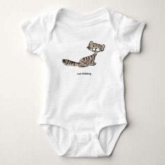Body Just Kidding Funny Cat Baby Bodysuit