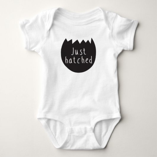 Body "Juste" combinaison hachée du Jersey de bébé (Devant)