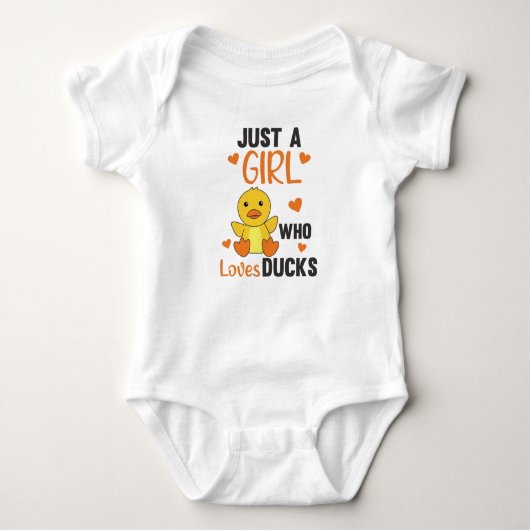 Body Juste une fille qui aime les canards - mignons ani (Devant)