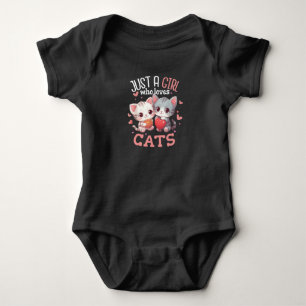 Body Juste une fille qui aime les chemises pour chats C