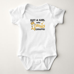 Body Juste Une Fille Qui Aime Les Giraffes - Mignonne G