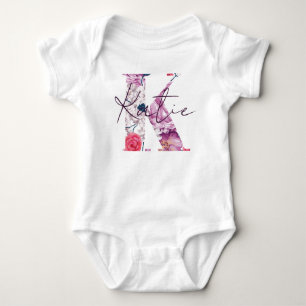 Body Katie Baby Name Révéler Vintage Floral Flower K