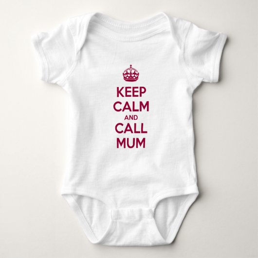 Body Keep Calm and Call Mum (Devant)