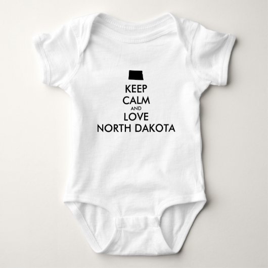 Body KEEP CALM et LOVE NORTH DAKOTA (Devant)