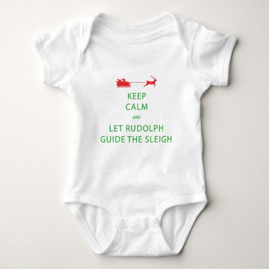 Body Keep Calm Let Rudolph Guide Sleigh (Devant)