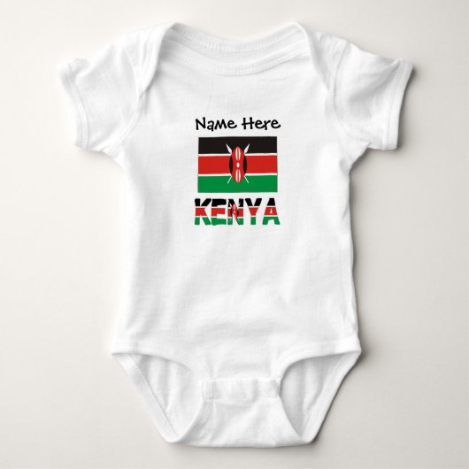 Body Kenya and Kenyan Flag Tiled with Your Name (Devant)