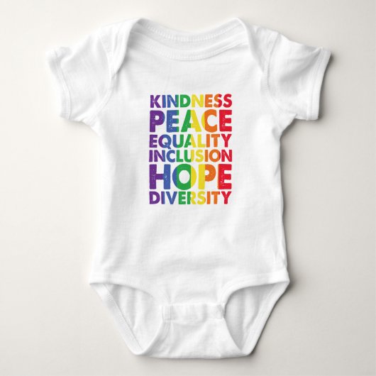 Body Kindness Peace Equality Love Inclusion Hope LGBT (Devant)