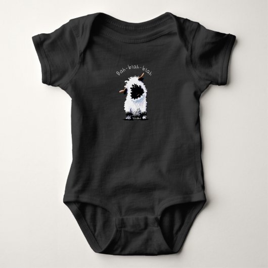 Body KiniArt Valais Blaccusé Sheep Baby Bodysuit (Devant)