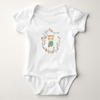 Kitty Chat Floral Nom personnalisé Fille