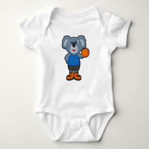 Body Koala comme joueur de basket-ball avec basket-ball