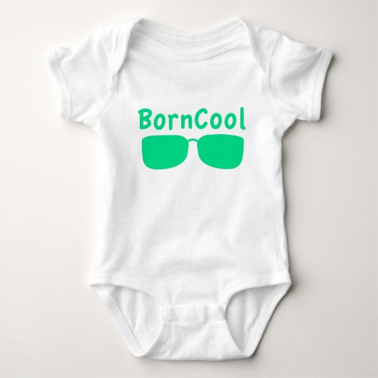 Body Kortärmad babybody med BornCool-tryck (Devant)
