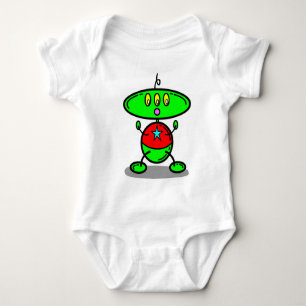 Body La magie crayonne le T-shirt vert de robot