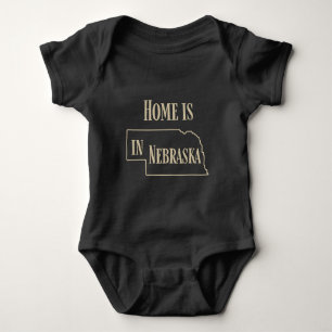 Body La maison est au Nebraska (sable sur le noir)