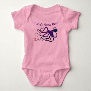 Body La pieuvre d'Amy en violet - Costume bébé