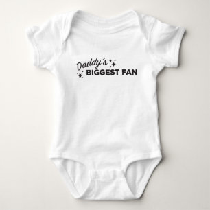 Body La plus grande fan du papa en texte noir mignon