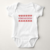 Body La Saint-Valentin de bébé – Design en forme de cœu (Devant)