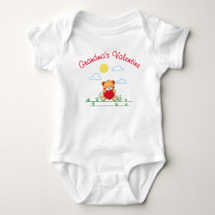 Body La Saint-Valentin de mamie – Ourson mignon avec cœ
