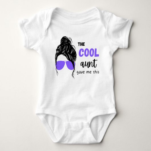 Body La Tante cool M'A Donné Ce Bébé Bodysuit (Devant)