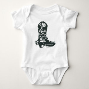 Body La vie est meilleure en bottes, bottes de cowboy