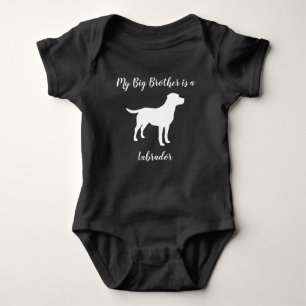 Body Labrador Baby shower de chien Laboratoire gris Neu