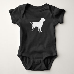 Body Labrador Baby shower de chien Laboratoire gris Neu