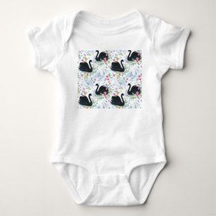 Body Lac des Cygnes : Motif pastel aquarelle.