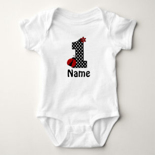 Body Ladybug Chemise rouge 1er anniversaire