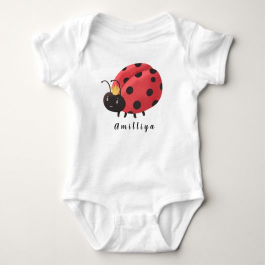 Body Ladybug Nom Personnalisé Mignon Moderne (Devant)