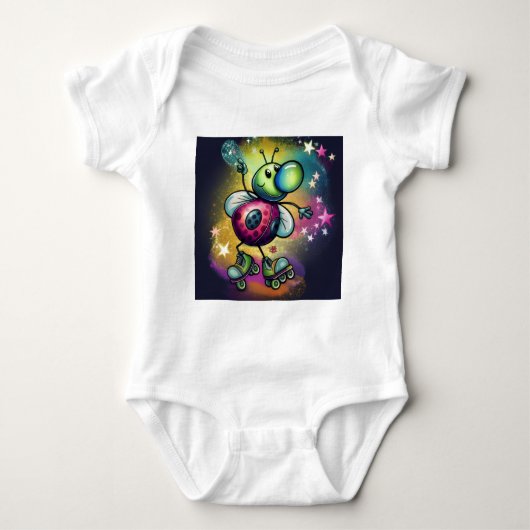 Body Ladybug Roller Disco Baby Bodysuit (Devant)