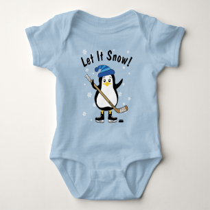 Body Laisse-le neiger ! Bodysuit pour bébé en pingouin