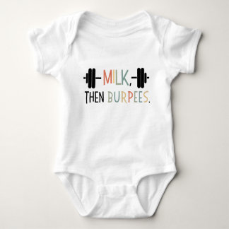 Body Lait Puis Burpees, Drôle Cadeau Bébé, Amateur De G