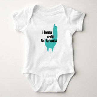 Body Lama bleu Babysuit