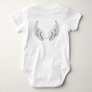 Body L'ange s'envole le gris de combinaison de bébé