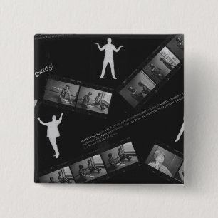 Body Language-fotogram Vierkante Button 5,1 Cm