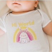 Body Lapin avec arc-en-ciel coloré