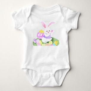 Body lapin avec oeufs de pâques