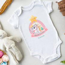 Lapin Bébé Koala Fille Arc-en-ciel Premier Pâques
