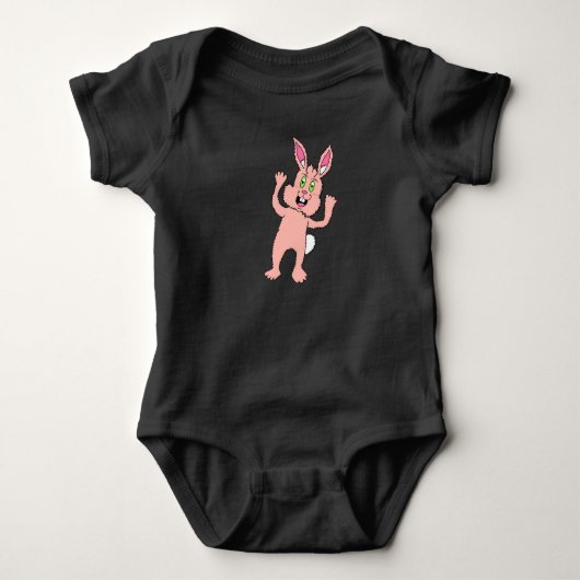 Body Lapin bébé légèrement flippant (Devant)