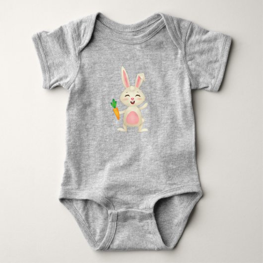 Body Lapin Bébé Mignon Carotte (Devant)