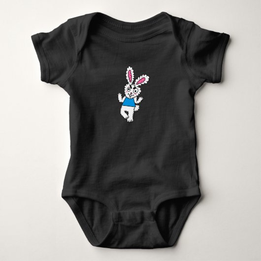 Body Lapin Bébé Pelucheux Grognon (Devant)