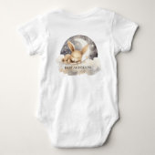 Body Lapin lune ciel beige mignon (Dos)