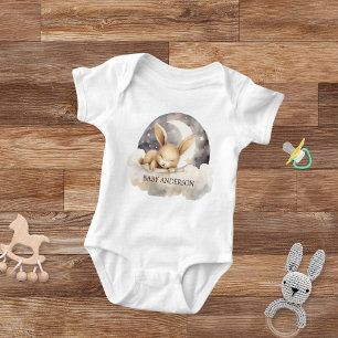 Body Lapin lune ciel beige mignon