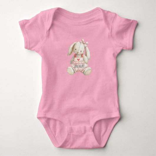 Body Lapin Mignon Arc en Coeur (Devant)