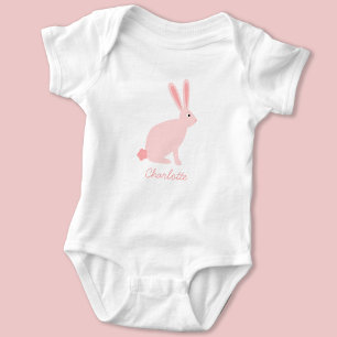 Body Lapin Rose Cute lapin Personnalisé