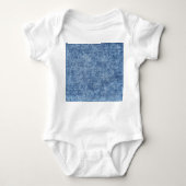 Body Lavage acide denim bleu, texture de près. (Devant)