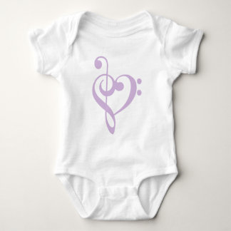 Body Lavender Treble Clef & Bass Clef Heart