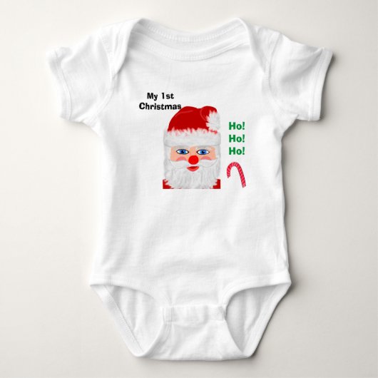 Body Le 1er Noël de bébé Santa Claus (Devant)