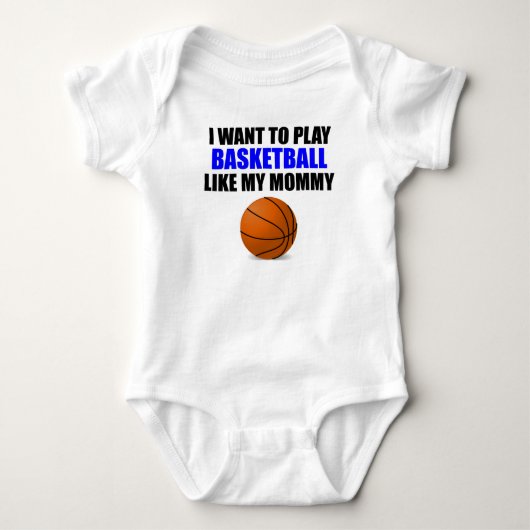 Body Le basket-ball aiment ma maman (Devant)